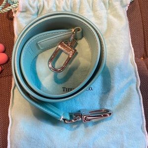 Tiffany & Co Color Block Leather Tote Strap